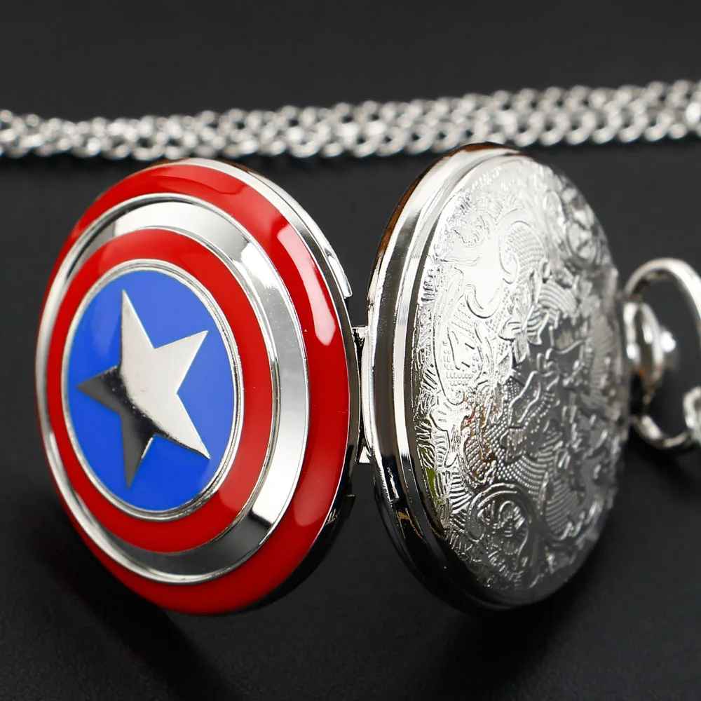 🛡️ Captain America "Sentinel of Liberty" Pocket Watch