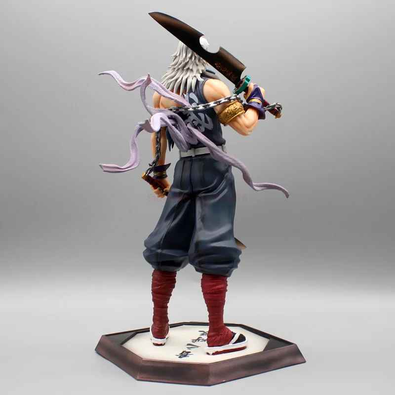 Tengen Uzui Figure - Demon Slayer Entertainment District Arc Statue | Battle-Worn Sound Hashira Collectible | 10" Action Figure