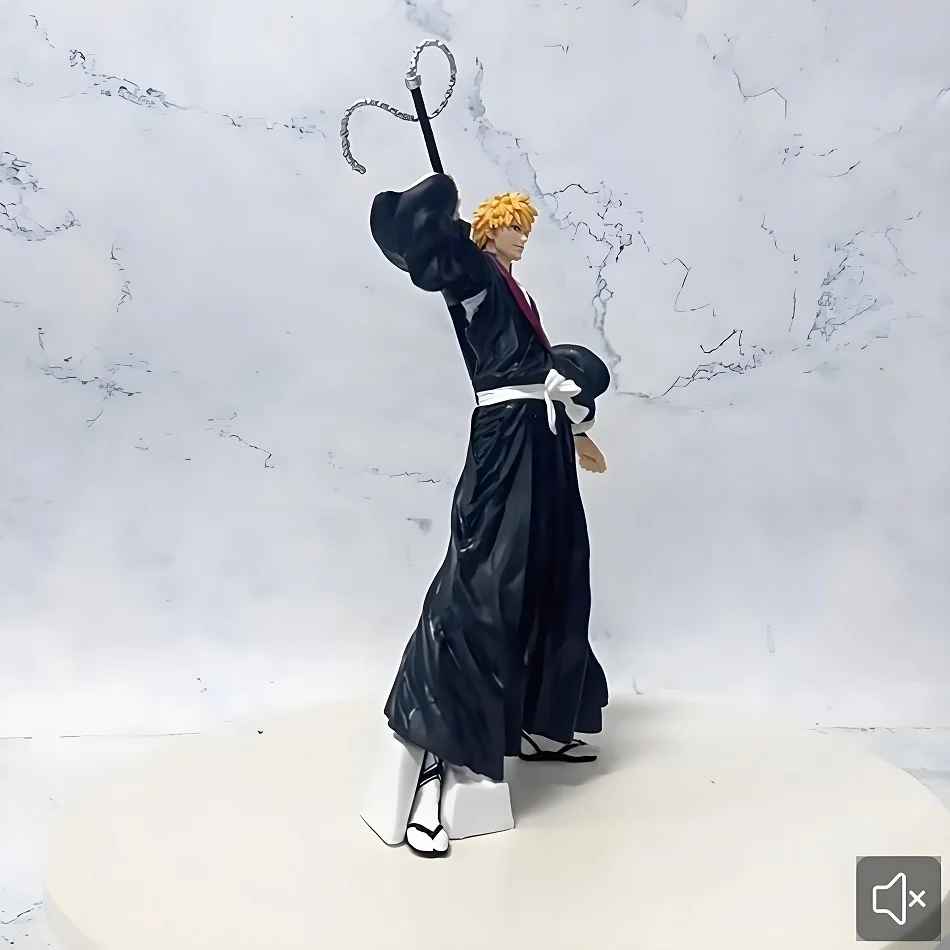 Bleach Ichigo Kurosaki Action Figure – 21cm  Shinigami Statue with Zangetsu Sword