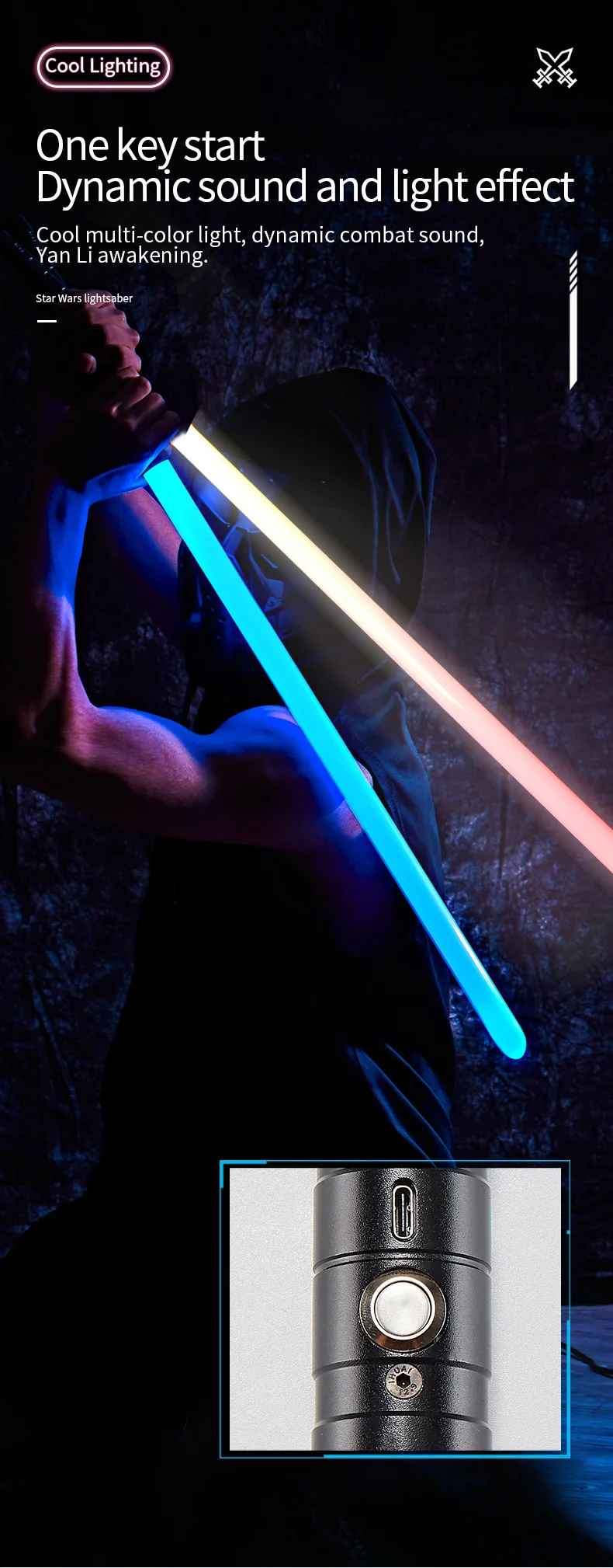 Master Series RGB Dueling Lightsaber