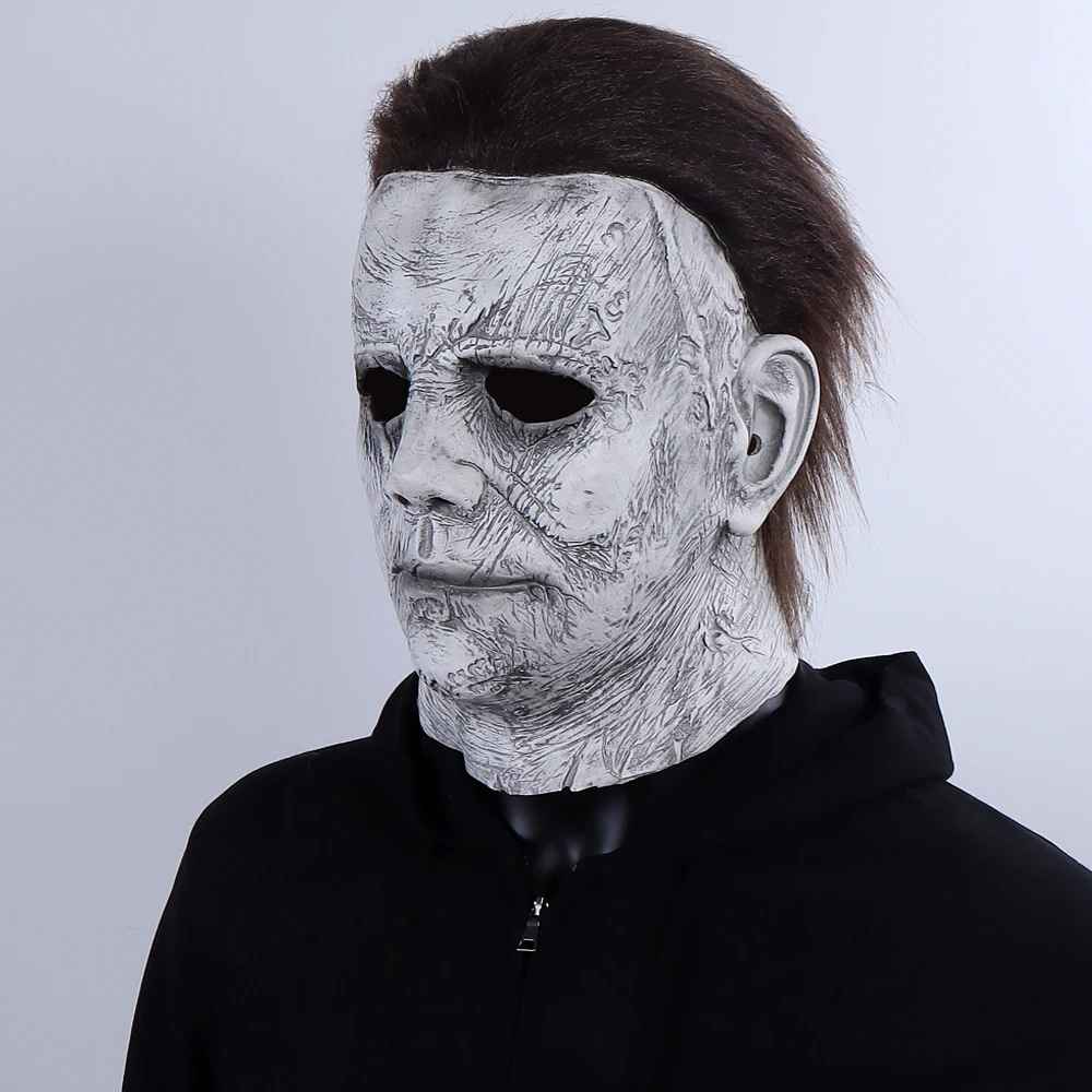 Halloween Michael Myers  Mask Cosplay Horror Bloody Latex Masks Helmet Carnival Masquerade Party Costume Props