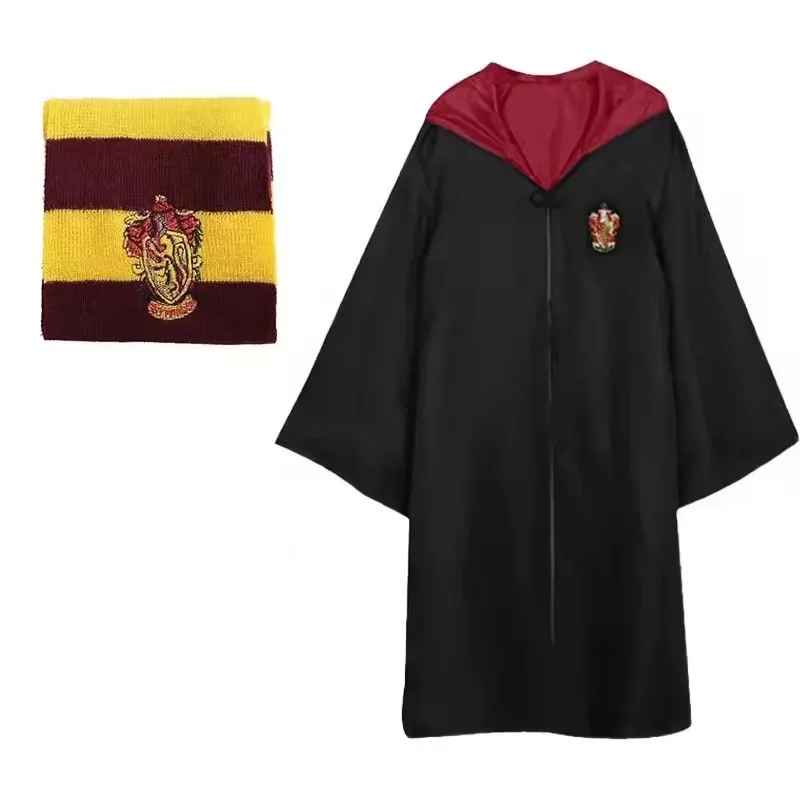 Harry potter Gryffindor Cosplay Set - Robe, Scarf, Tie, Wand and Glasses