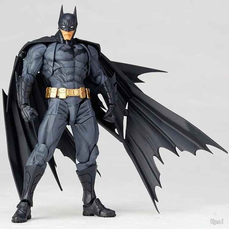 Batman Amazing Yamaguchi Action Figure - Revoltech Style Highly Articulated 6" Figure | DC Comics Dark Knight Collectible with Poseable Cape