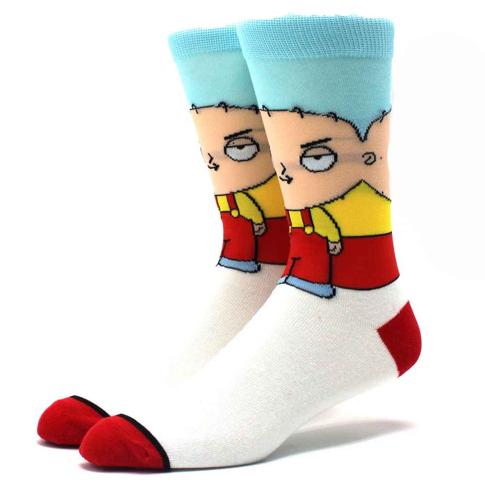 Family Guy Character Crew Socks – Peter & Stewie Griffin Novelty Socks
