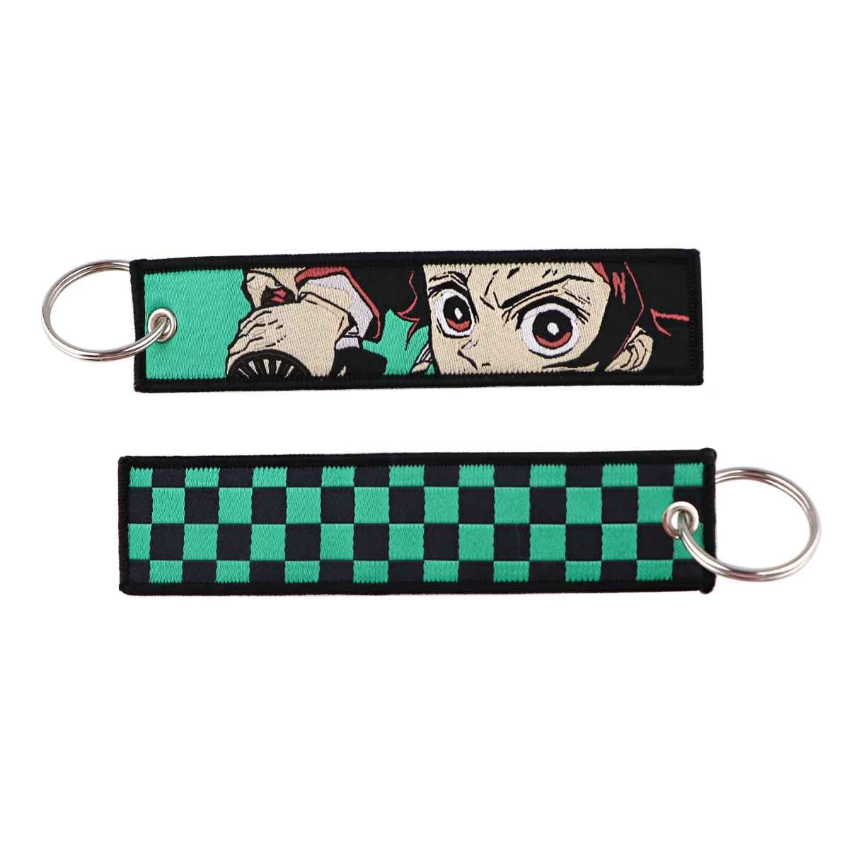 🗡️ Demon Slayer "Breath Style" Embroidered Cloth Keychains