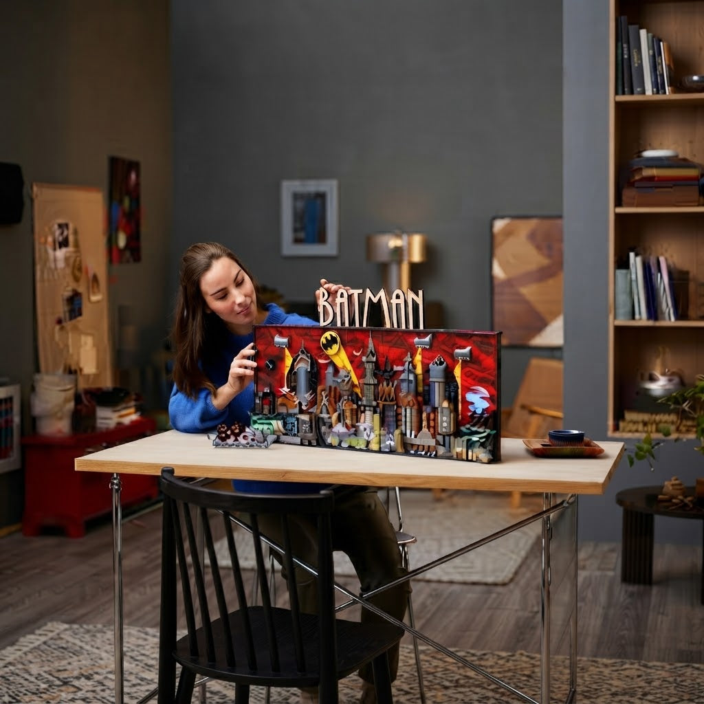 Batman Gotham City Skyline Building Set – DC Art Collector Wall Decor Model