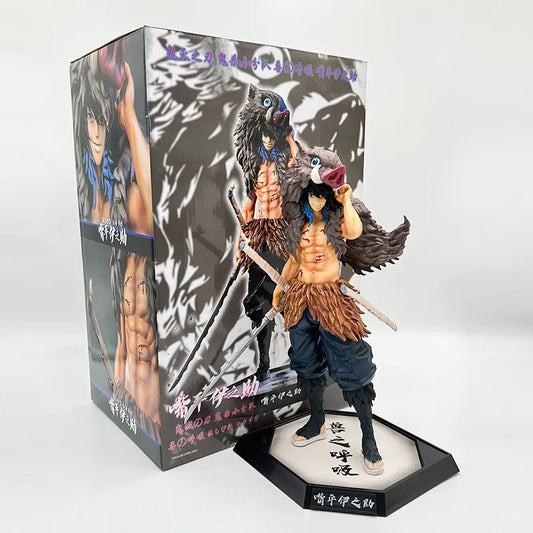 Demon Slayer Inosuke Hashibira Figure – Premium Beast Breathing Unmasked Collectible | Geekzilla