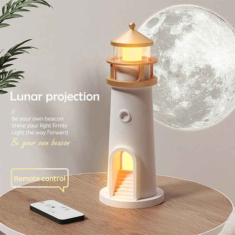 🌙 Moon Projector Lighthouse: Smart Lighting