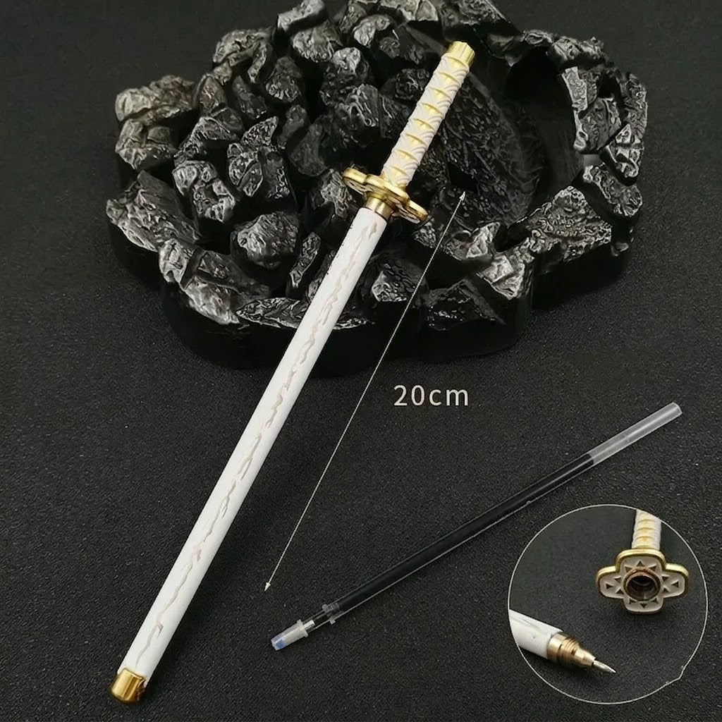 Demon Slayer Nichirin Blade Metal Gel Pen – Premium Anime Sword Stationery Collection