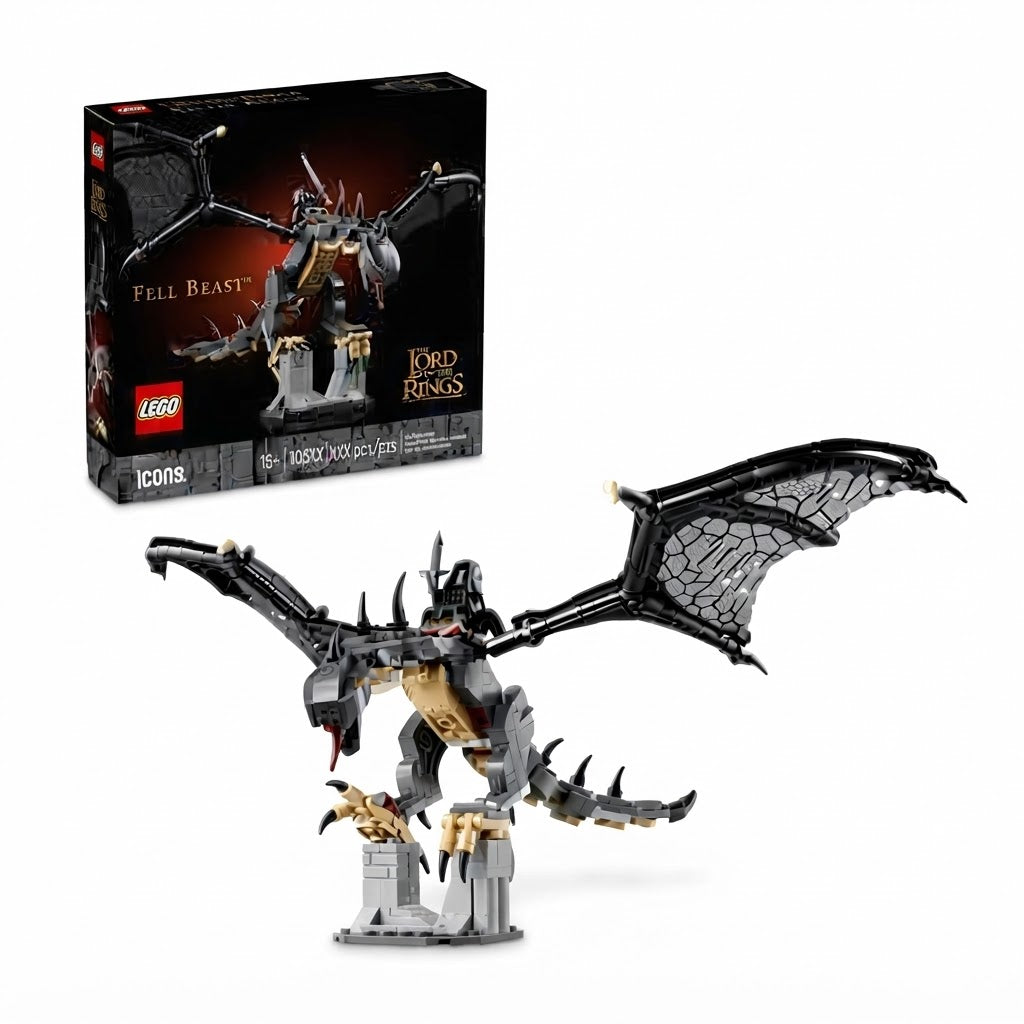The Lord of the Rings Fell Beast Building Set – Icons Collector Model (269 Pieces)