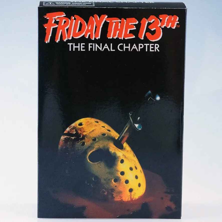 Friday the 13th Part 4: The Final Chapter Jason Voorhees Action Figure – NECA Ultimate 7-Inch Scale Horror Statue, Camp Crystal Lake Slasher Collectible with Pamela Voorhees Tombstone