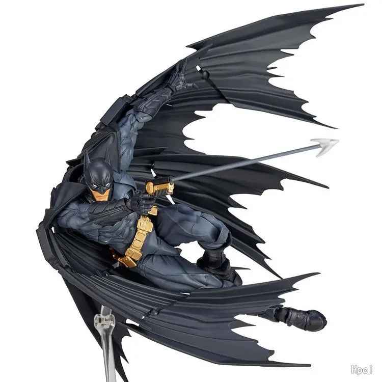 Batman Amazing Yamaguchi Action Figure - Revoltech Style Highly Articulated 6" Figure | DC Comics Dark Knight Collectible with Poseable Cape