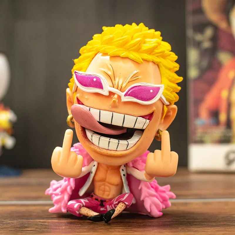 🏴‍☠️ One Piece Chibi Figure Set – Doflamingo & Luffy