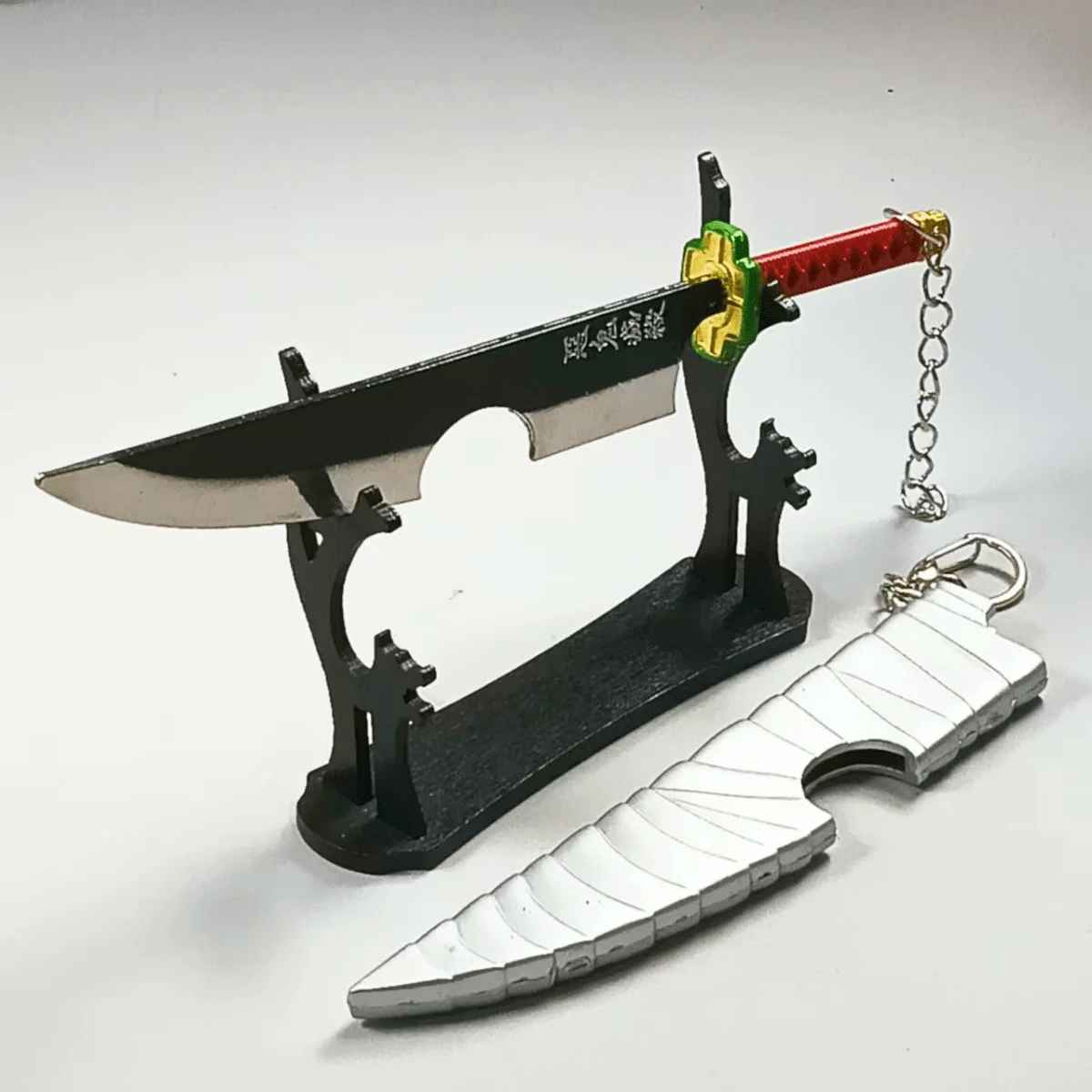 Demon Slayer Katana Keychains | 17cm Nichirin Sword Replicas | Tanjiro, Rengoku, Zenitsu & Sanemi | Geekzillaa