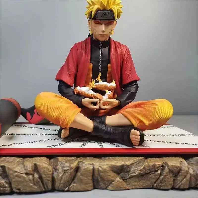 Naruto Uzumaki Sage Mode Figure | Seated Sage Transformation Statue | Naruto Shippuden Collectible | Geekzillaa