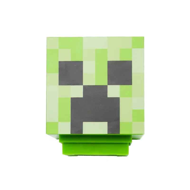 Minecraft Creeper Icon 3D LED Night Light – Pixelated Block Cubical Desk Lamp, Green Ambient Glow Gaming Room Decor & Geek Collectible