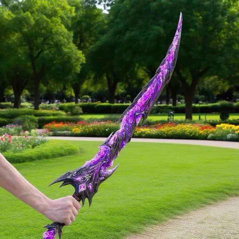 Genshin Impact Raiden Shogun Musou Isshin 100cm PU Sword – Purple Inazuma Cosplay Prop