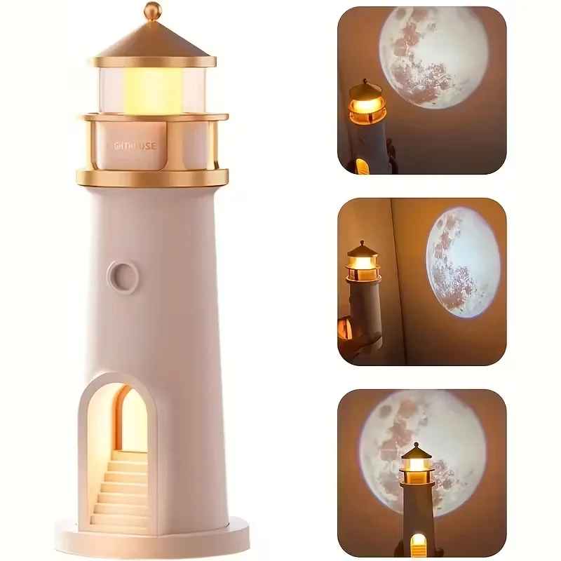 🌙 Moon Projector Lighthouse: Smart Lighting
