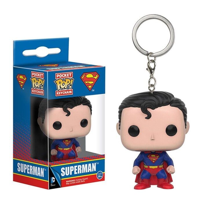 Superman Funko Pop! Keychain – DC Comics Vinyl Figure Key Ring | Geekzilla