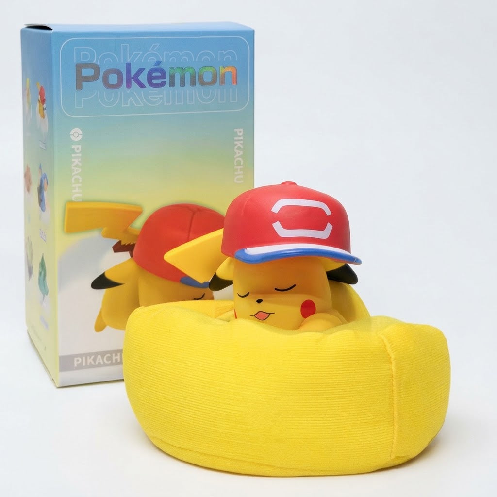 Official Style Pokémon Naptime Figurine: Snorlax, Pikachu, Bulbasaur