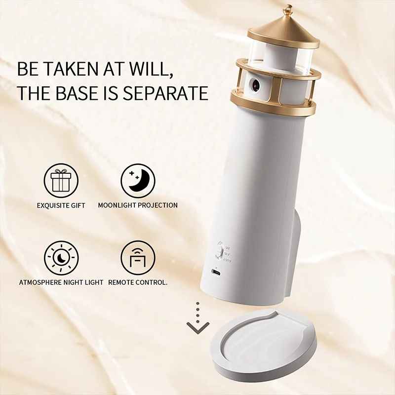🌙 Moon Projector Lighthouse: Smart Lighting