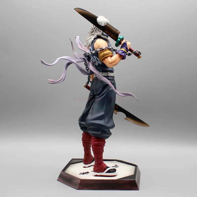 Tengen Uzui Figure - Demon Slayer Entertainment District Arc Statue | Battle-Worn Sound Hashira Collectible | 10" Action Figure