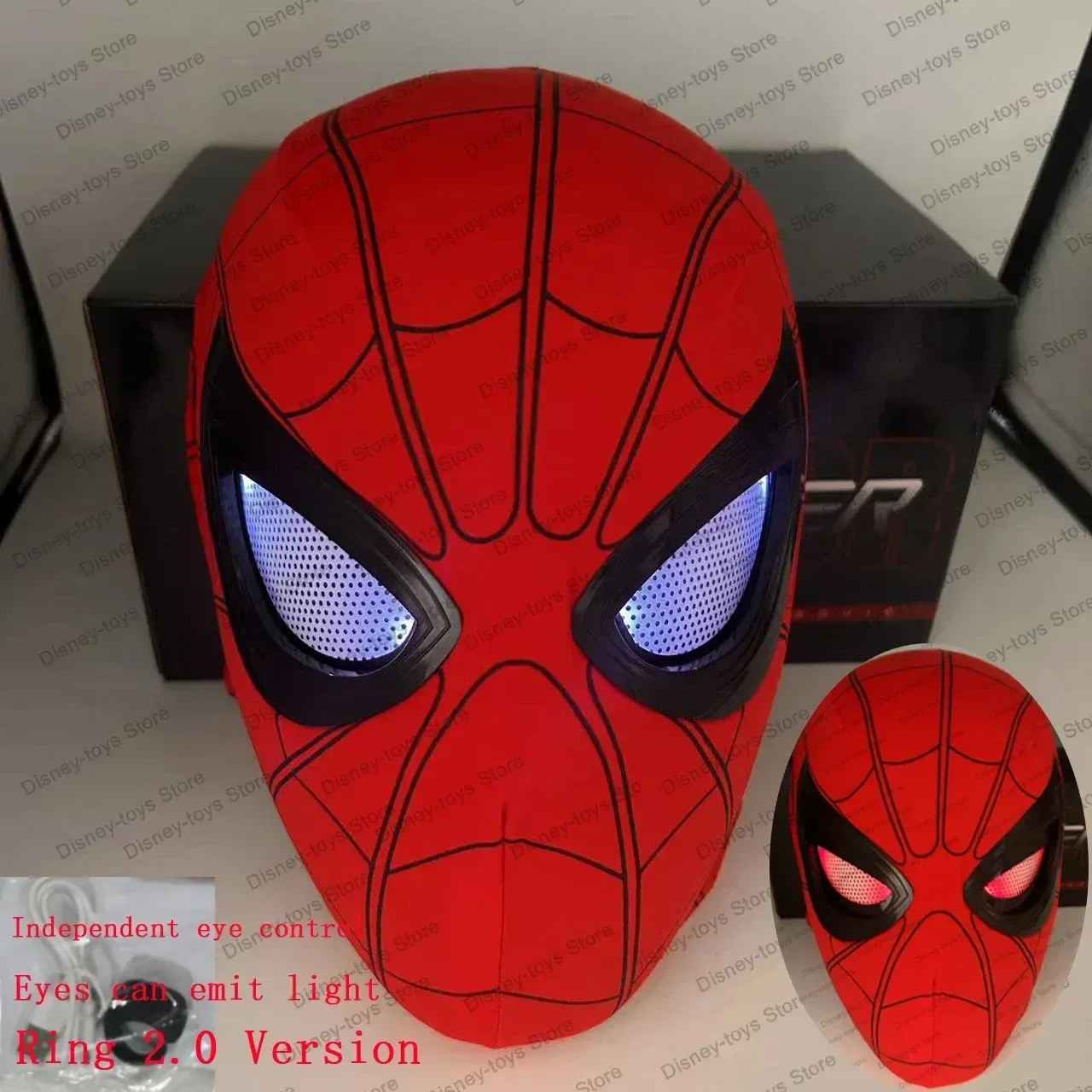 Spider Man Cosplay Head Mask – 1:1 Scale (Life-Size) with Moving Eyes – Electronic & Manual Versions