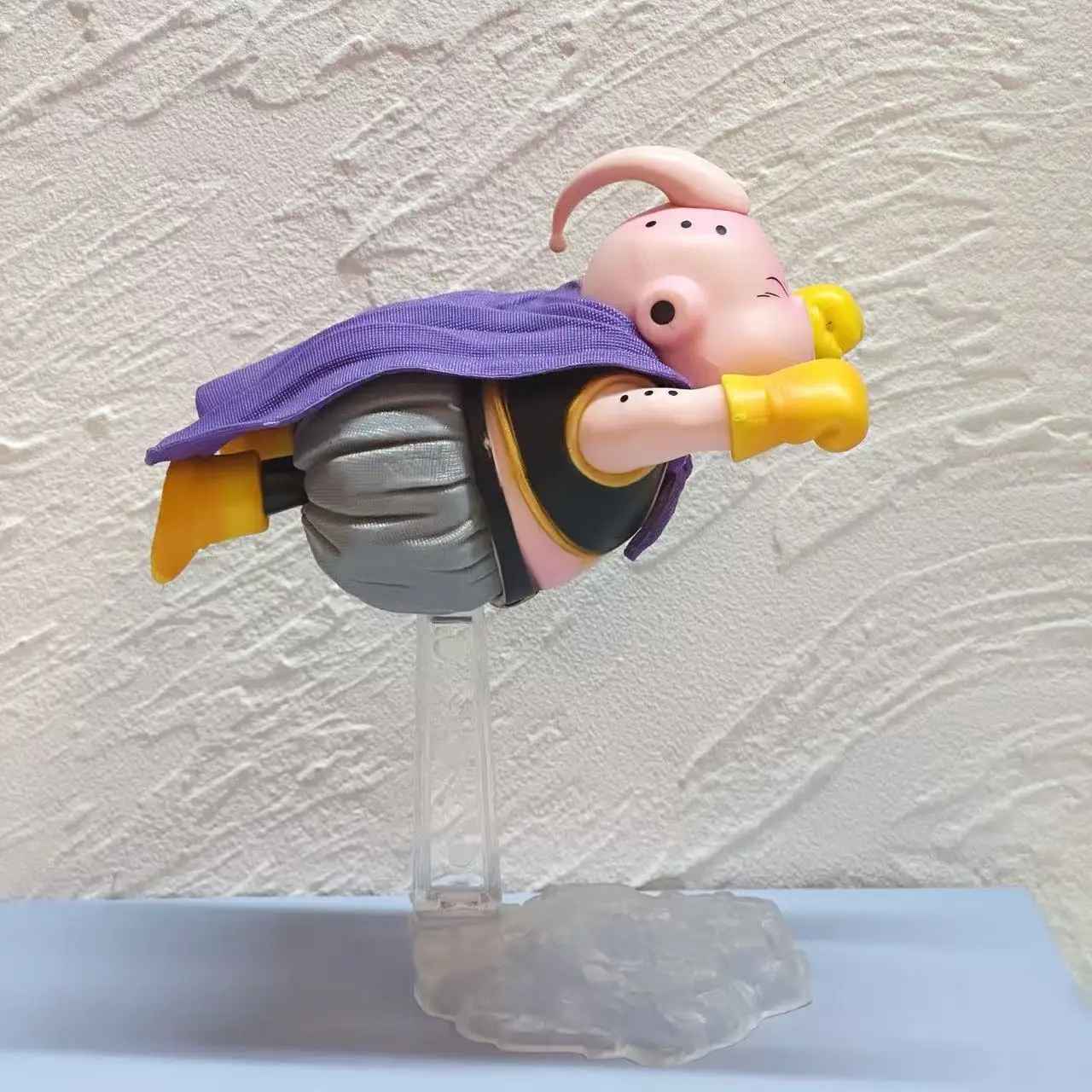 Dragon Ball Z Majin Buu Action Figure – Chibi Levitating Flight Pose Statue, Innocent Fat Buu Premium Anime Collectible Figurine with Display Stand