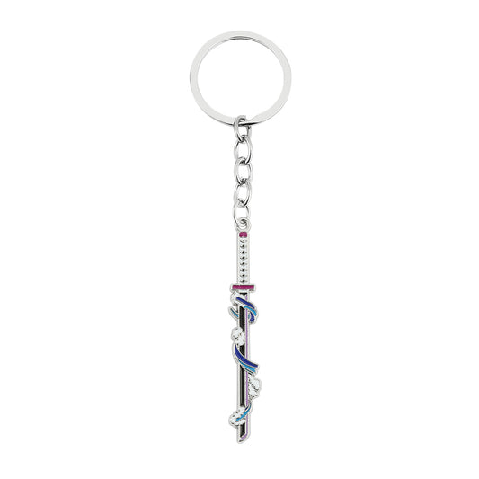 Demon Slayer "Giyu Tomioka" Nichirin Sword Premium Metal Keychain