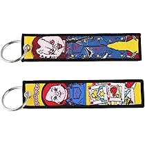 CHUCKY "GOOD GUYS" EMBROIDERED CLOTH KEYCHAIN