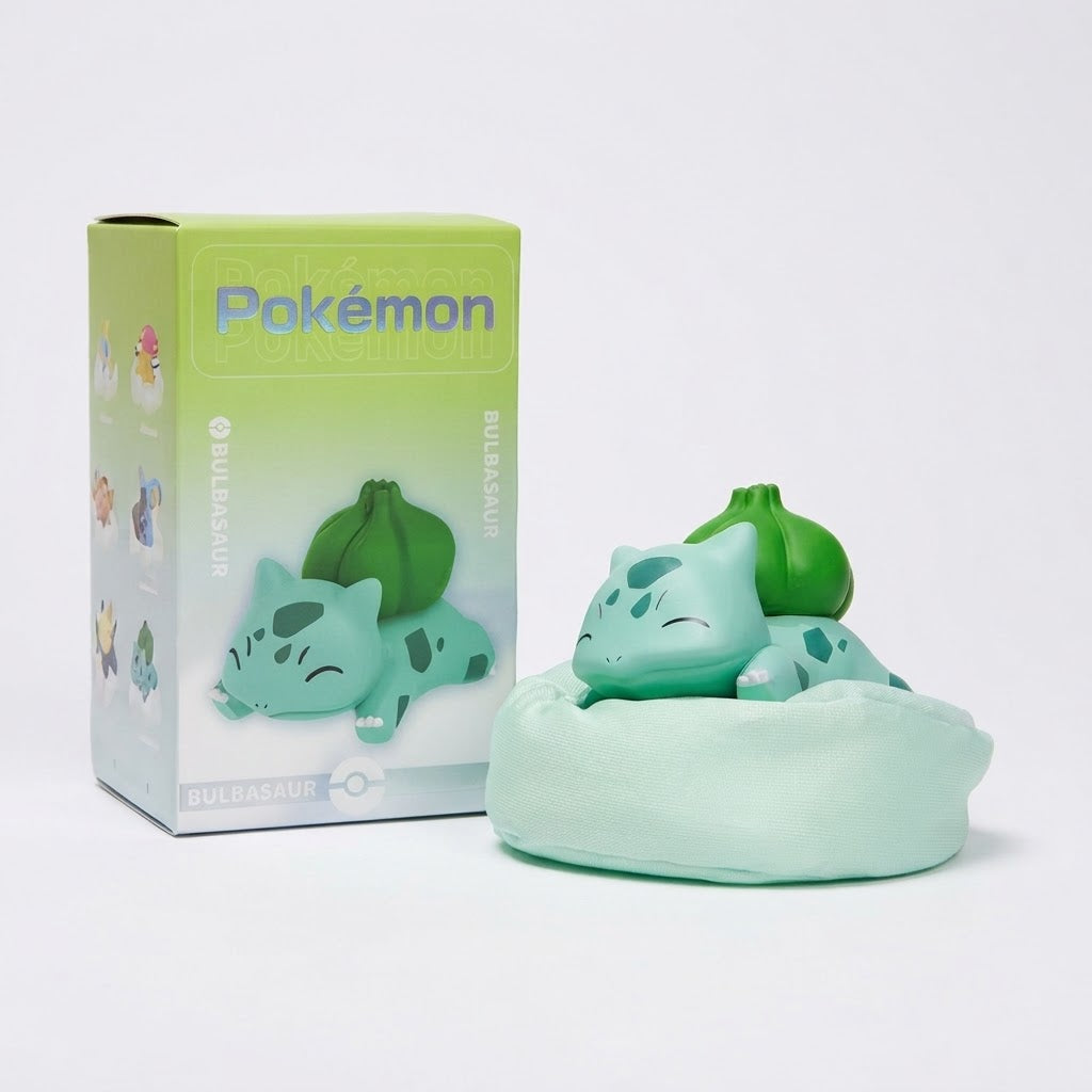 Official Style Pokémon Naptime Figurine: Snorlax, Pikachu, Bulbasaur