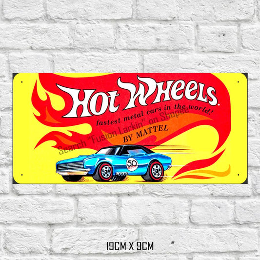 Hot Wheels "Fastest Metal Cars" Retro Tin Sign