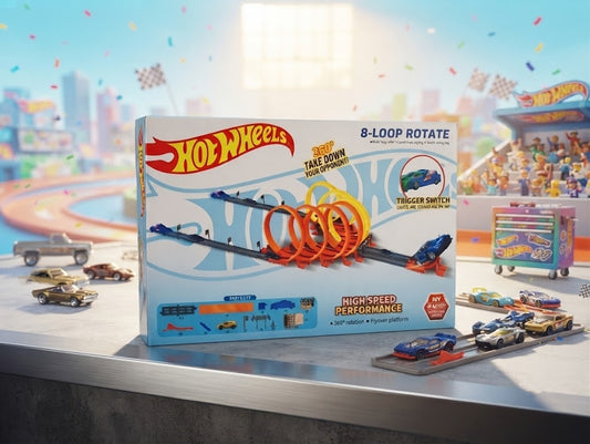 Hot Wheels Multi-Loop Racing Track Set – High-Speed Stunt Raceway | Geekzilla