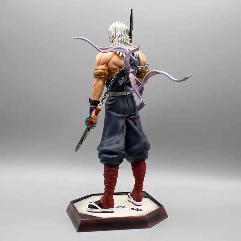 Tengen Uzui Figure - Demon Slayer Entertainment District Arc Statue | Battle-Worn Sound Hashira Collectible | 10" Action Figure