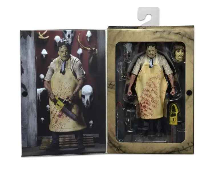 The Texas Chainsaw Massacre Leatherface Action Figure – NECA 40th Anniversary 7-Inch Scale Ultimate Horror Statue, Classic 1974 Slasher Collectible with Accessories