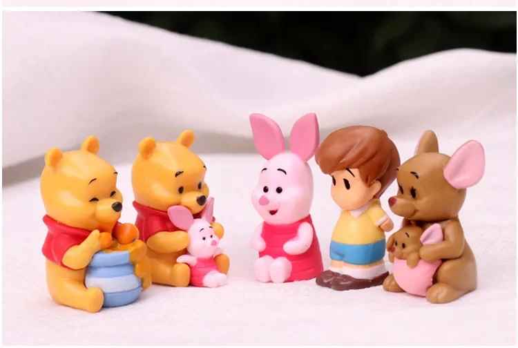 10-Piece Winnie the Pooh & Friends Figure Set | Disney Hundred Acre Wood Collectibles | Pooh, Tigger, Eeyore & Piglet Miniatures