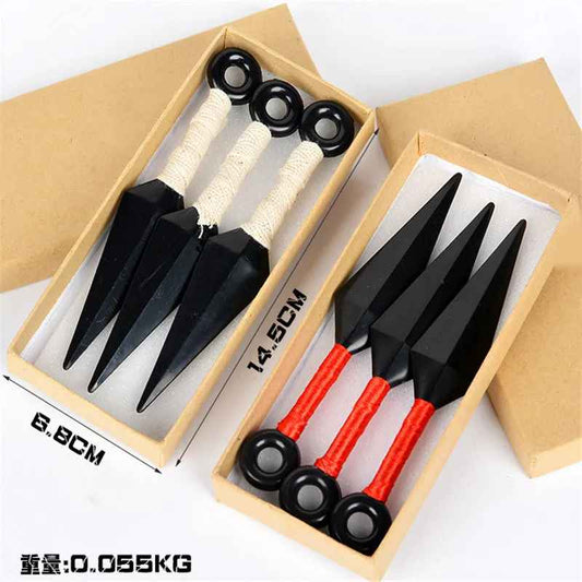 3-Piece Ninja Kunai Set – Cosplay Props with Collector's Box
