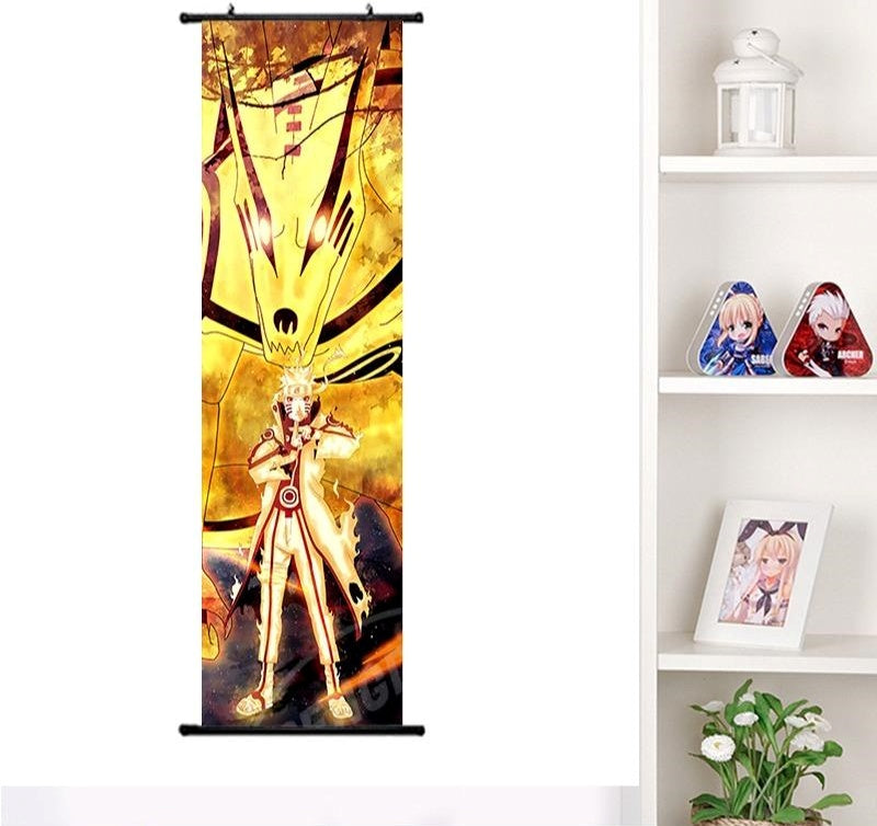 NARUTO "KURAMA LINK MODE" PREMIUM FABRIC WALL SCROLL