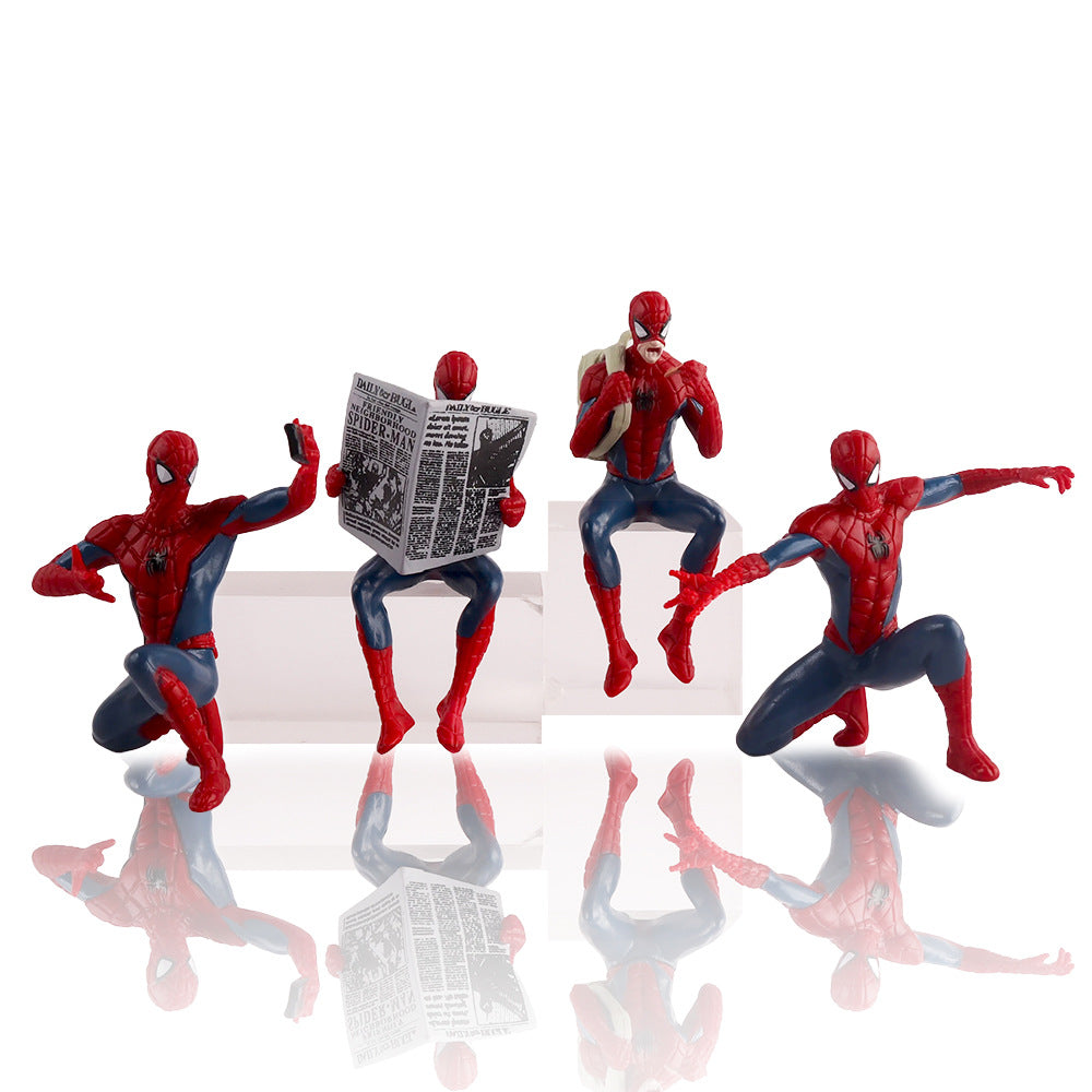 MARVEL SPIDER MAN "DAILY LIFE" MINI ACTION FIGURE SET (4-PIECE)