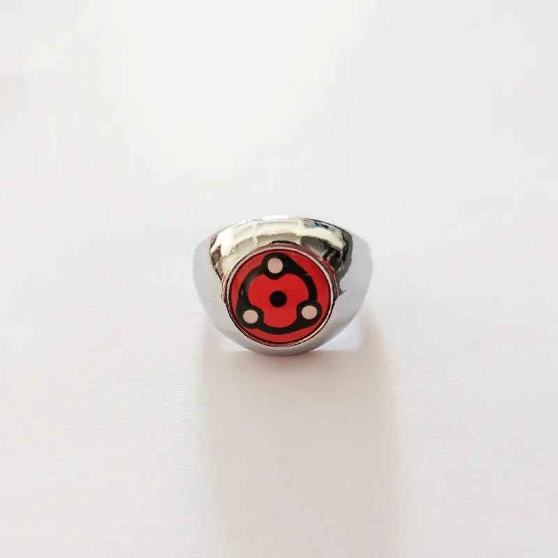 Naruto Akatsuki & Sharingan Ring Collection – Premium Metal Rings with Display Box
