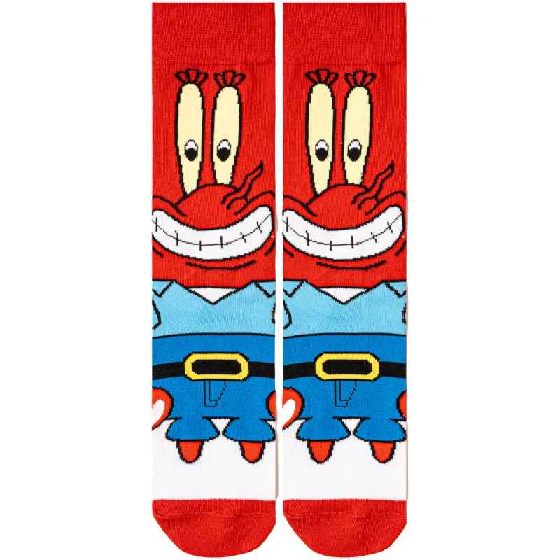 SpongeBob SquarePants Socks | Patrick Star & Squidward Crew Socks Cartoon Merchandise | Geekzillaa