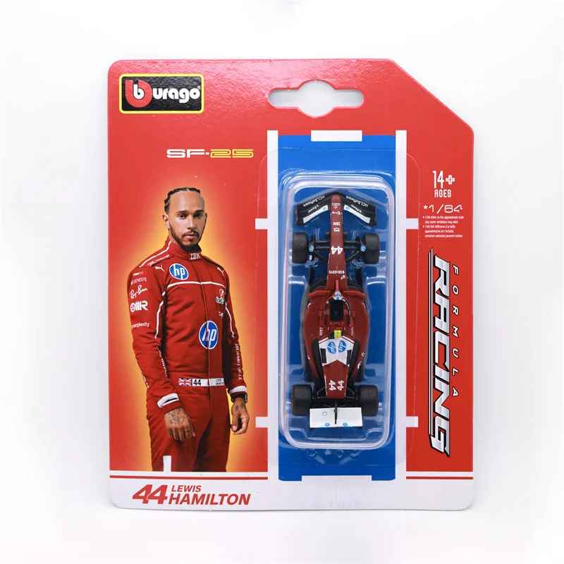 Bburago 1:64 Formula 1 Diecast Model Car - Mercedes W16 & Ferrari SF-25 Collection