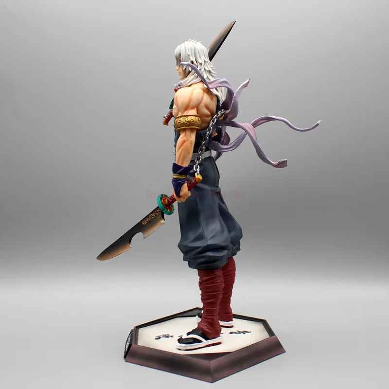 Tengen Uzui Figure - Demon Slayer Entertainment District Arc Statue | Battle-Worn Sound Hashira Collectible | 10" Action Figure