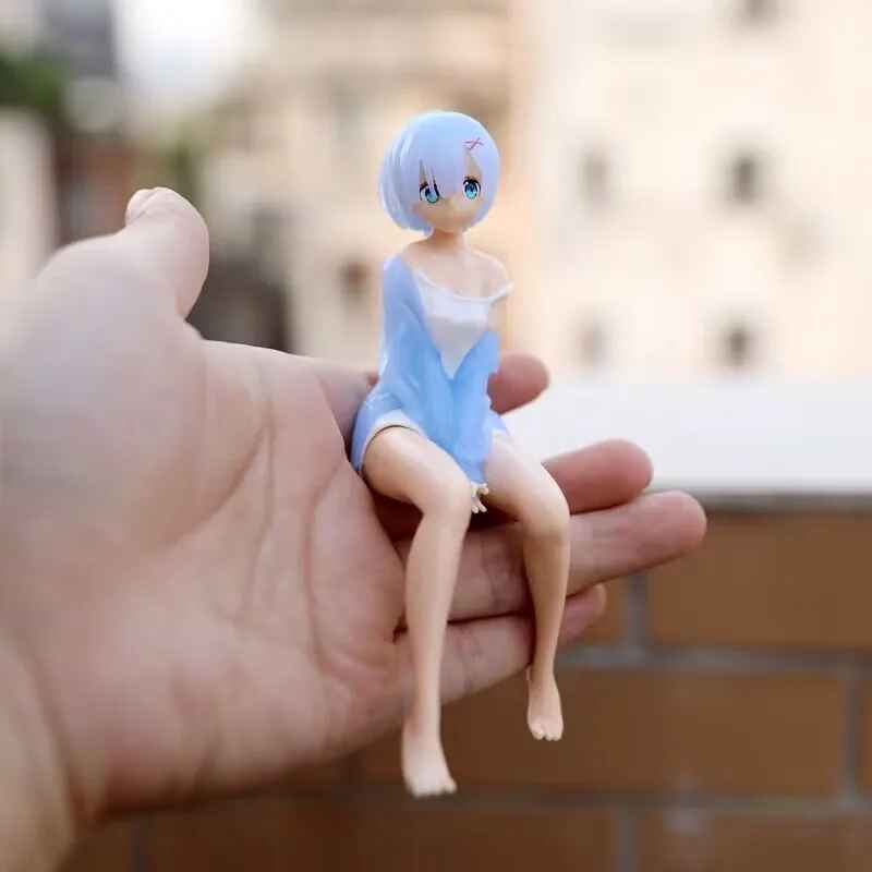 Zero Rem & Ram Seated Maid Figures – Sitting Pose Anime Twin Statues