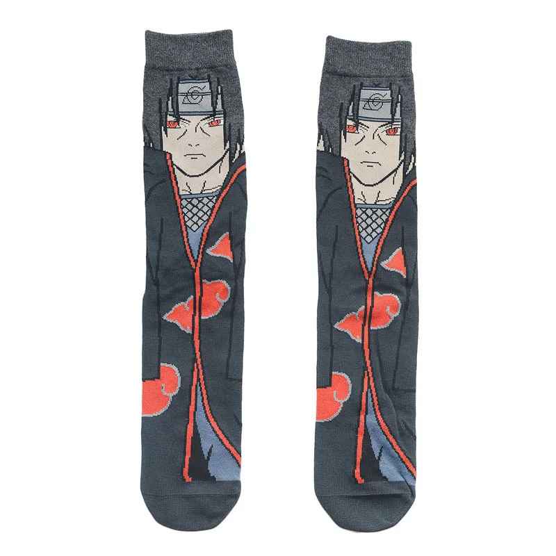Naruto Anime Socks | Naruto Uzumaki & Itachi Uchiha Akatsuki Crew Socks | Geekzillaa