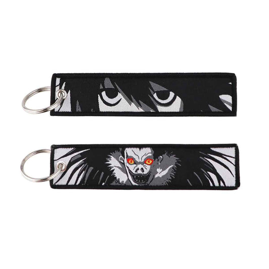 DEATH NOTE EMBROIDERED CLOTH KEYCHAINS