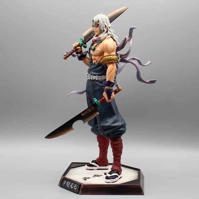Tengen Uzui Figure - Demon Slayer Entertainment District Arc Statue | Battle-Worn Sound Hashira Collectible | 10" Action Figure