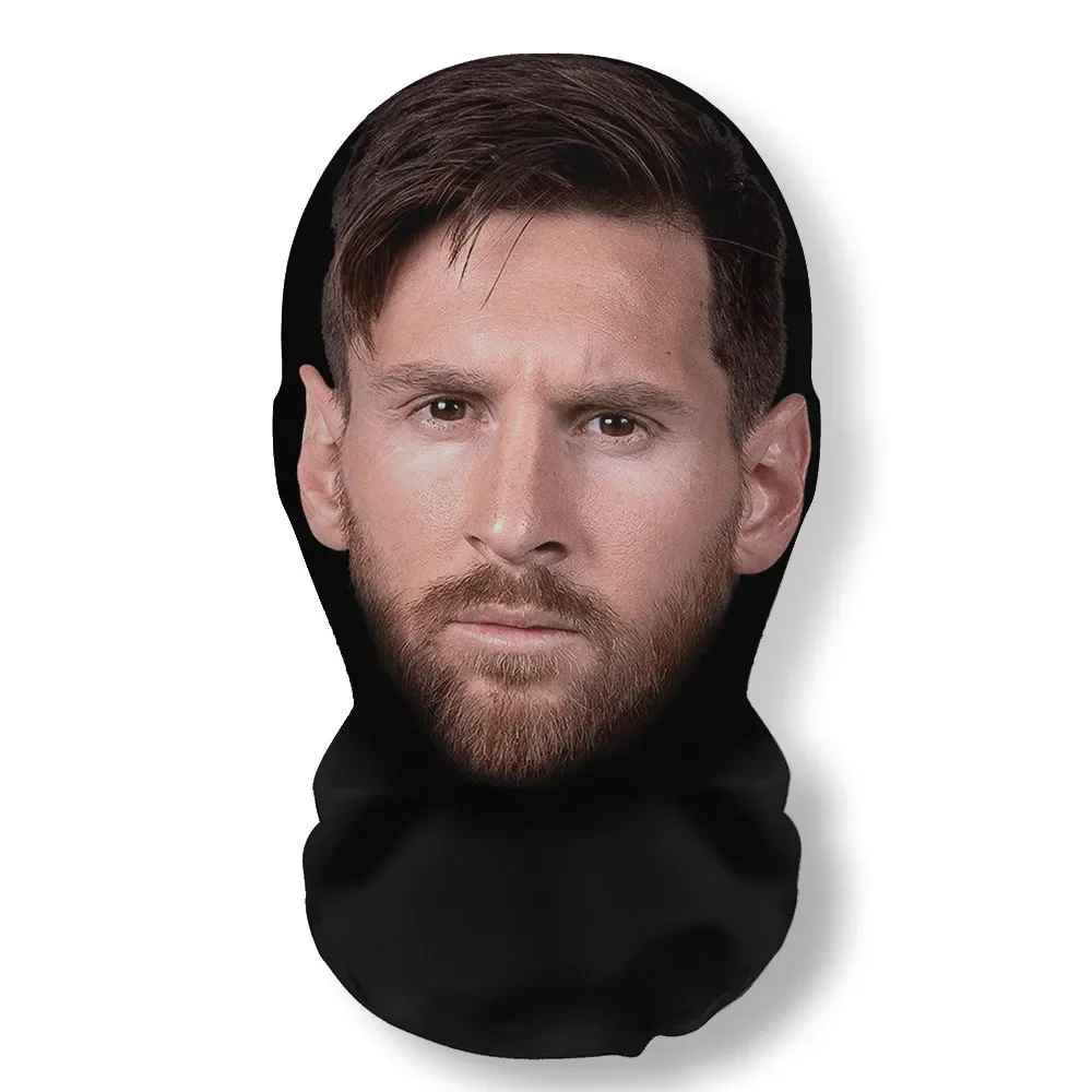 Novelty 3D Graphic Face Balaclava – Funny Celebrity & Pop Culture Printed Full Face Mask, Breathable Windproof Cosplay Neck Gaiter