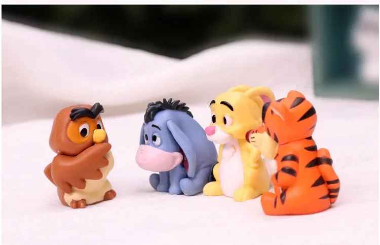 10-Piece Winnie the Pooh & Friends Figure Set | Disney Hundred Acre Wood Collectibles | Pooh, Tigger, Eeyore & Piglet Miniatures