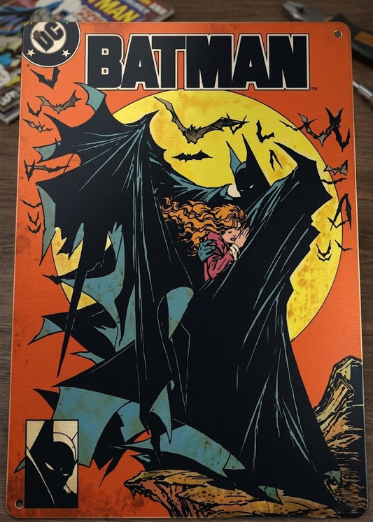Vintage Batman No. 400 Anniversary Metal Comic Cover – Premium Retro DC Comics Tin Sign Wall Art